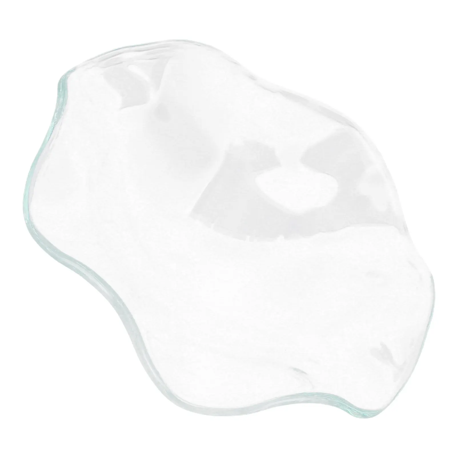 Fragrance Warmer Plate Glass Essential Oil Melting Dish Wavy Aromatherapy Burner for Home Decor