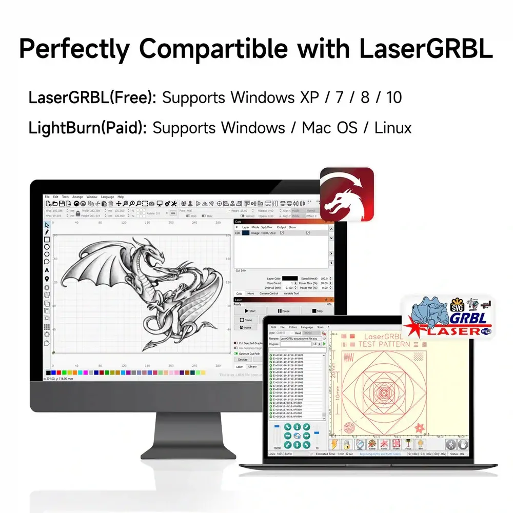 Ortur LM2 Pro S2 เลเซอร์แกะสลักเครื่อง 15,000 มม./นาที 10 W/5 W/2 W Optical Power เลเซอร์แกะสลักสําหรับผู้เริ่มต้น Creative DIY