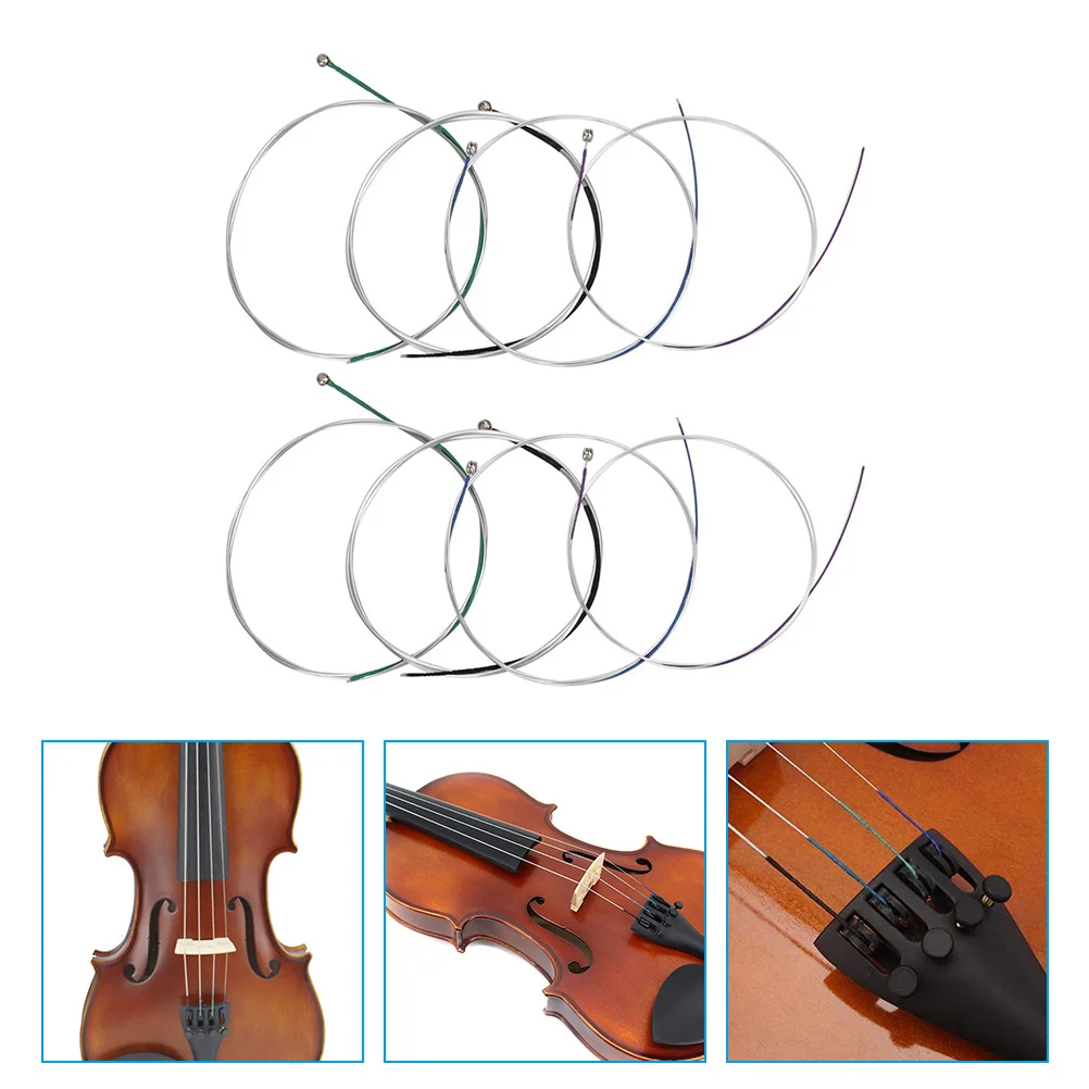 

8 Pcs Violin Strings Beginner Accessories Beginners Parts Replacement Kit and Supplies