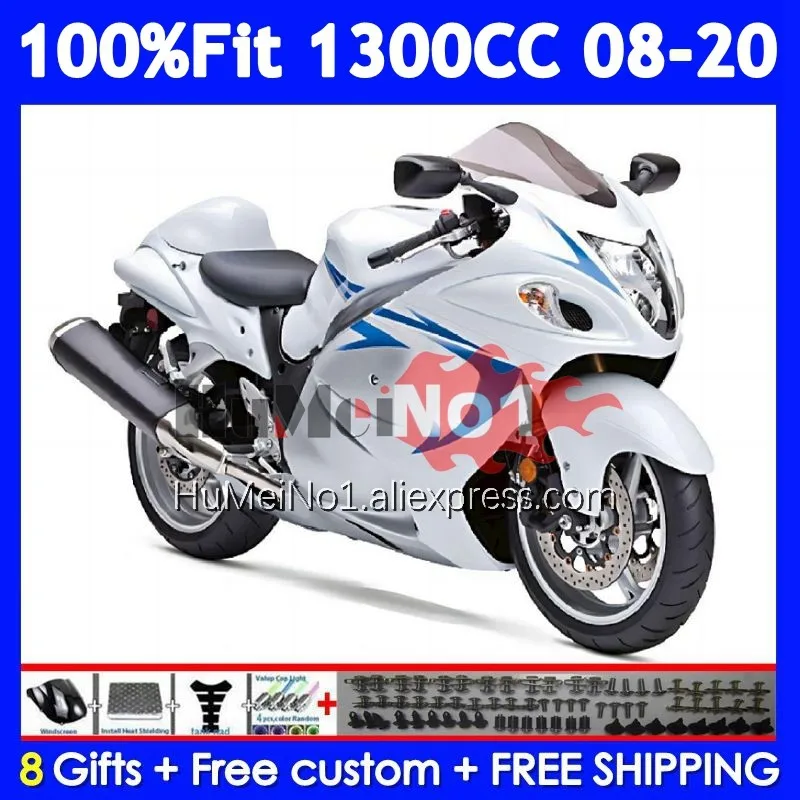 Fairing For SUZUKI Hayabusa GSXR-1300 GSXR 1300 128No.50 GSXR1300 08 Stock white 09 10 11 12 13 14 2015 2016 2017 2018 2019 2020