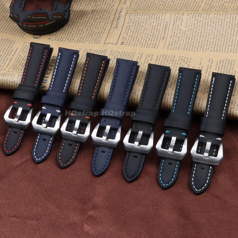 Nylon Watch Strap 22mm for Huawei Watch Gt4/3/2 Watchband Soft Canvas Bracelet for Seiko Sport Comfortable Replacement Wristband