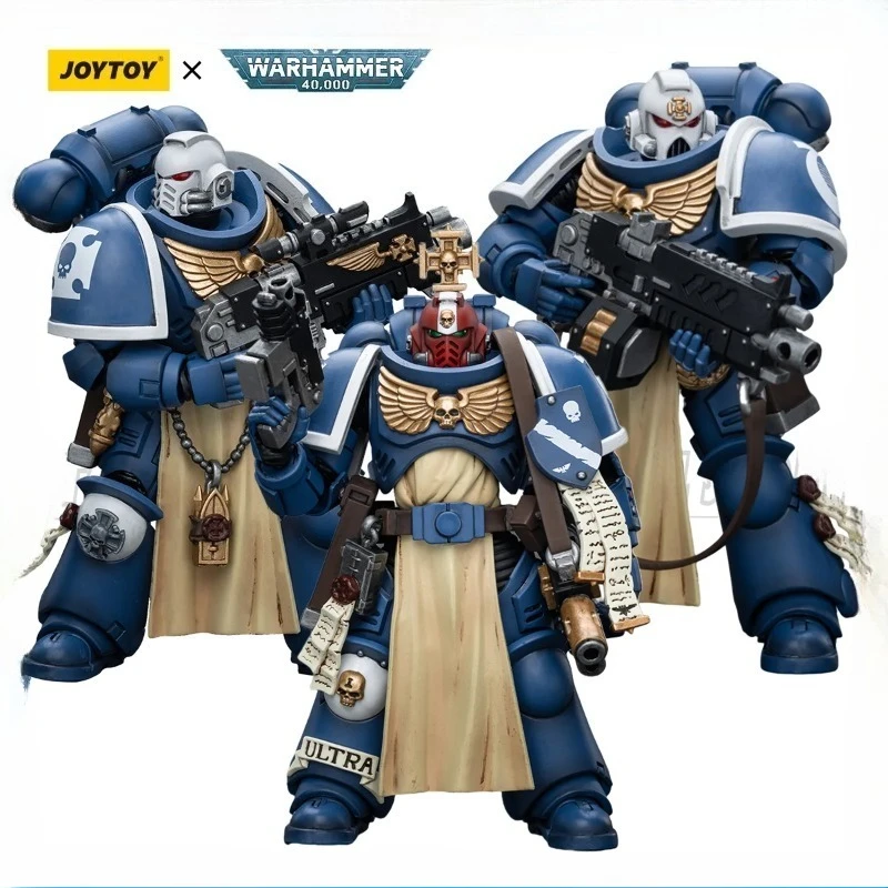 

In StockJOYTOY Warhammer 40K 1/18 Action Figures NEW Ultramarines Sternguard Veteran Anime Model Toys Gift