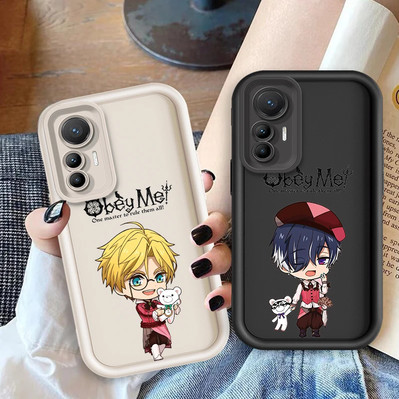 Obey Me Anime Cute Eye Ladder For Xiaomi MI 14 12T 11 Lite Poco M3 X5 X4 F5 F4 F3 F2 GT Pro 5G Funda Phone Case