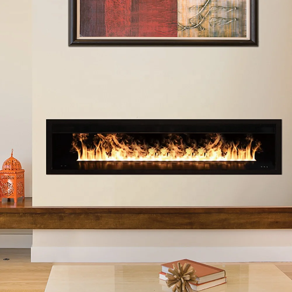 Smart App Electric Fireplace Constant Temperature Touchable 3D Kamin Vapor Steam Water Fireplace 2000 mm