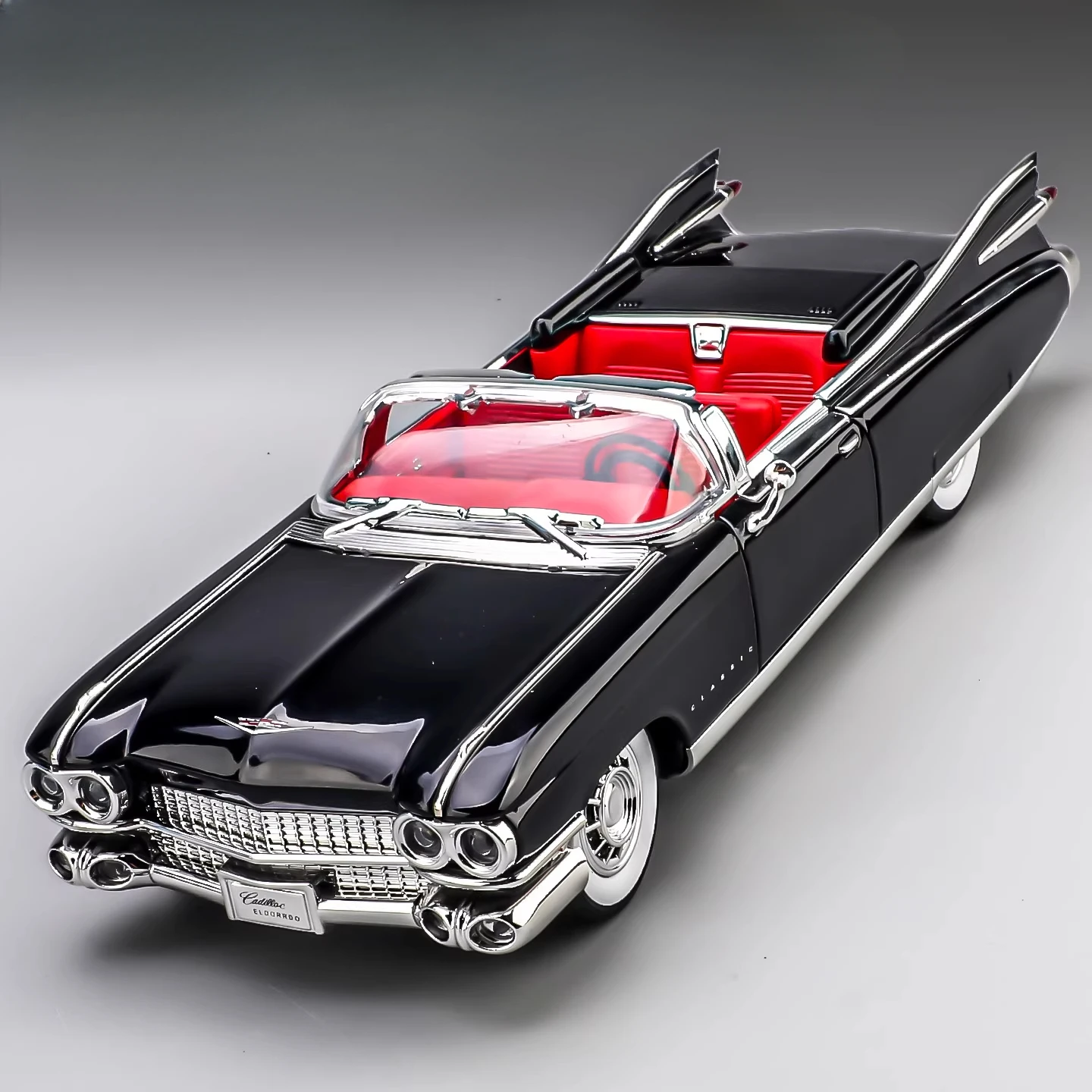 

1:24 1959, большая ракета, классический автомобиль, литая под давлением модель из сплава, коллекционная модель для хобби, украшения, подарок для детей