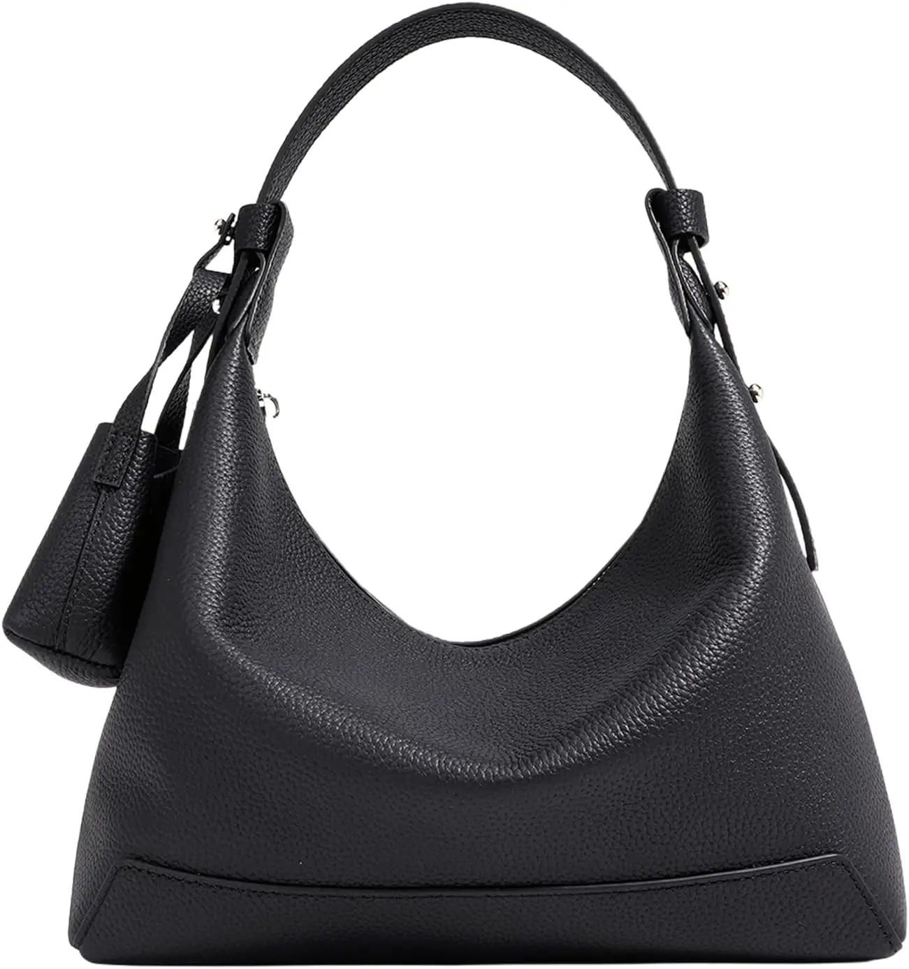 

Genuine Leather Women’s Crossbody Hobo Bag, Slouchy Crescent Shoulder Purse with Adjustable Strap