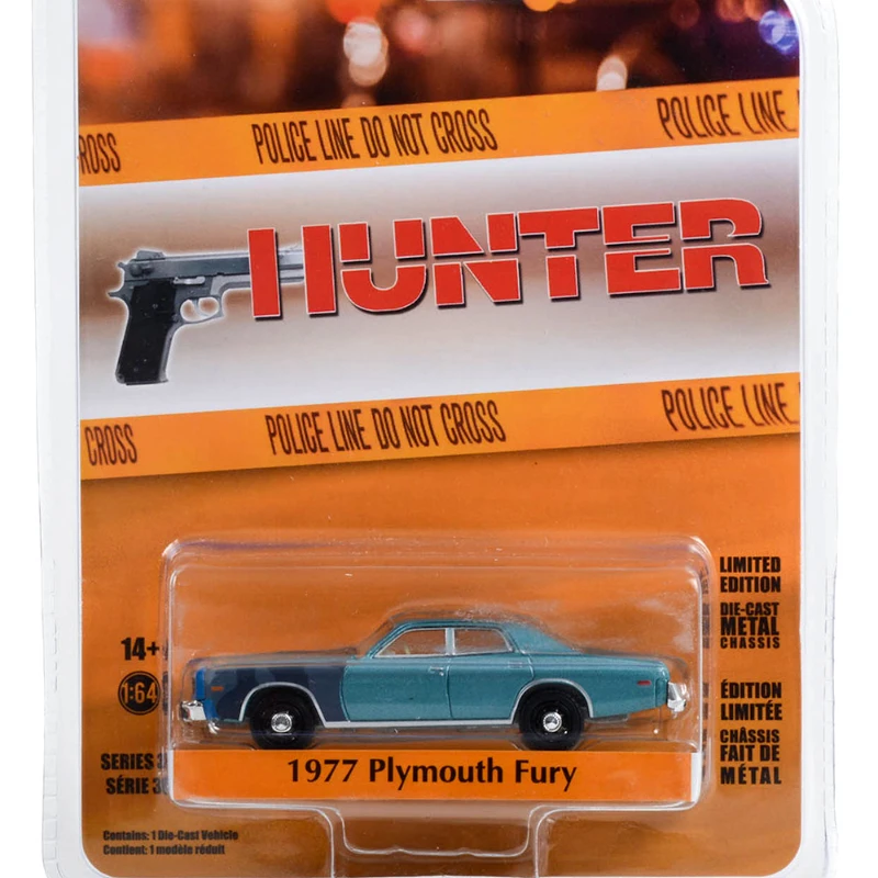 GREENLIGHT 1/64 1977 Plymouth FURY alloy die-cast dolly model