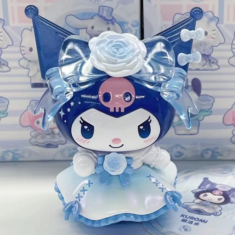 Personagens série de casamento caixa cega kitty & amigos tema nupcial romântico ornamental articulado estatuetas de mesa presente aniversário