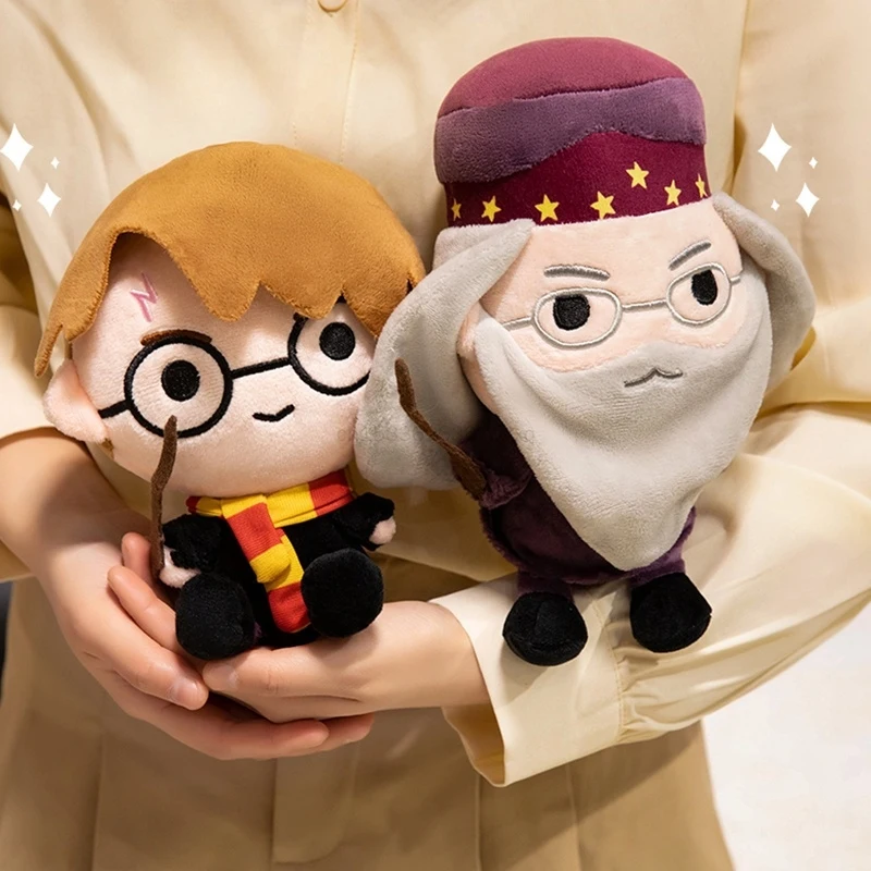 Peluche da Collezione 12cm Harry Potter: Ron, Dumbledore, Hagrid, Malfoy, Lord Voldemort - Ciondolo per Borsa Anime, Regalo