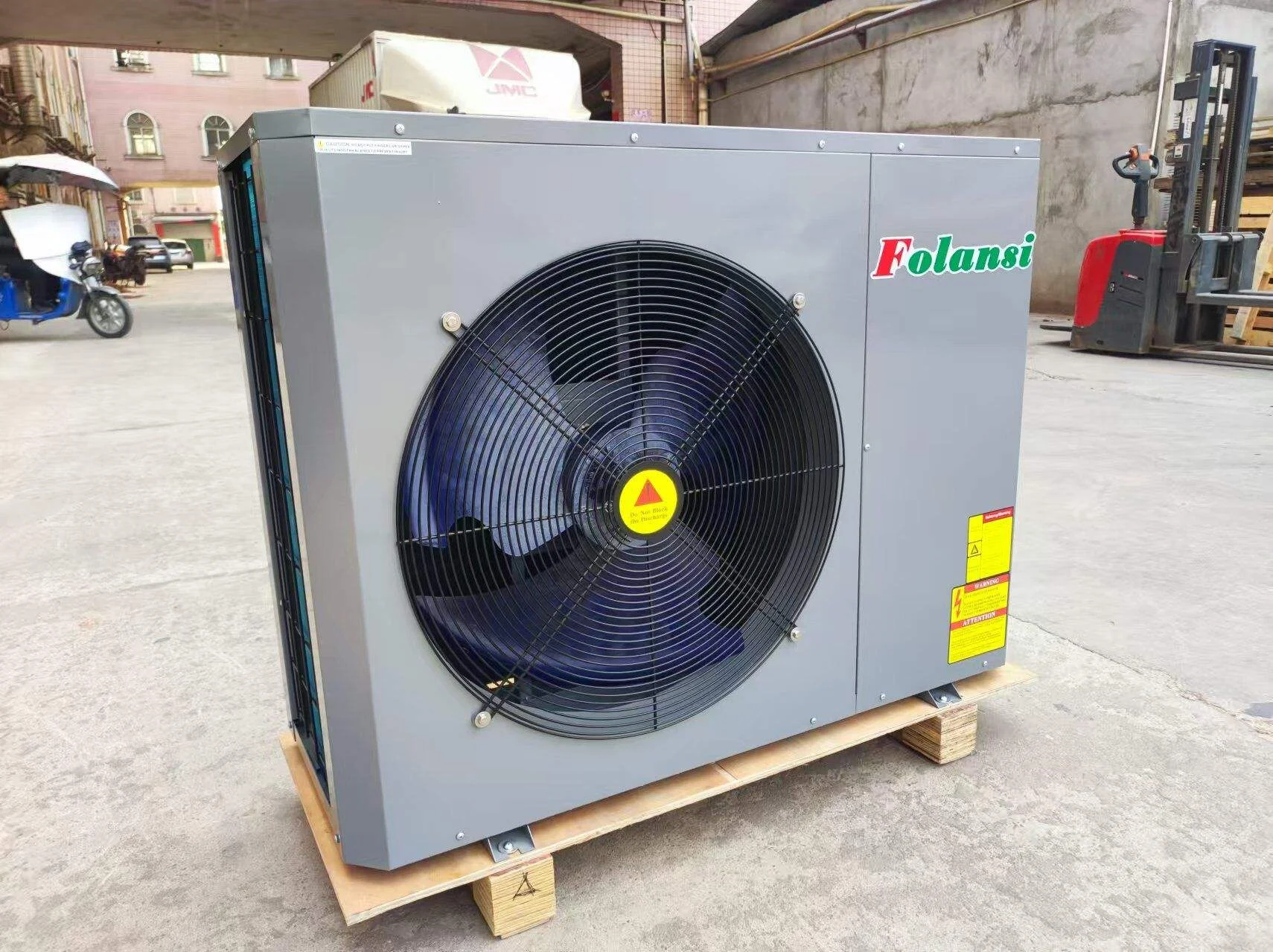 Folansi 13.2KW DC العاكس EVI مصدر الهواء مضخة الحرارة الهواء إلى مضخة حرارة الماء