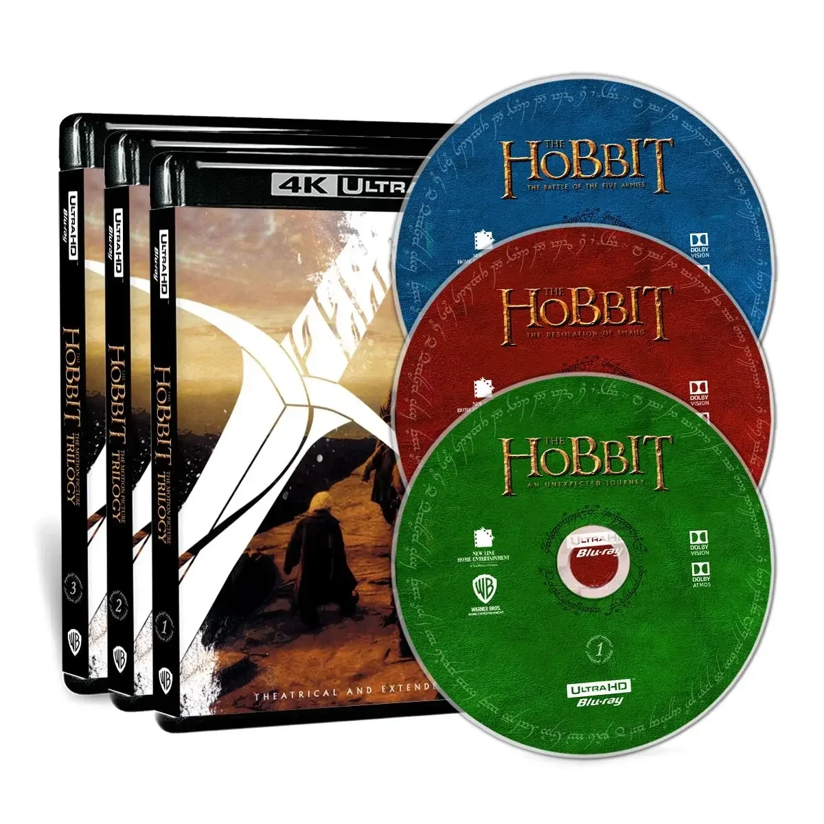 

The Hobbit An Unexpected Journey 2012 Extended Edition Complete 4K UHD Disc PS5 Compatible XSX Dolby Vision Atmos