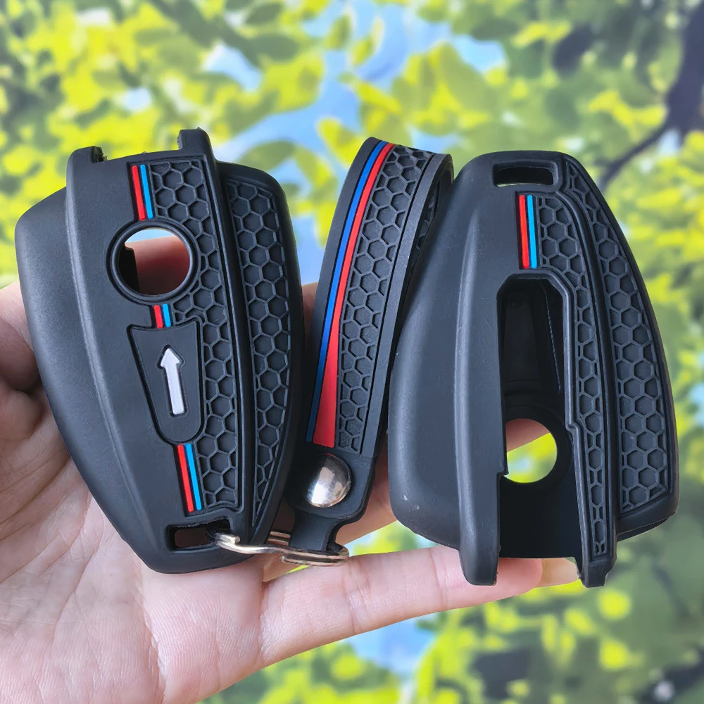 Unique Honeycomb Edge Design Motorcycle Key Cover With Keychain For BMW R18 2020‑2024 R18B Bagger R18 Transcontinental Protector