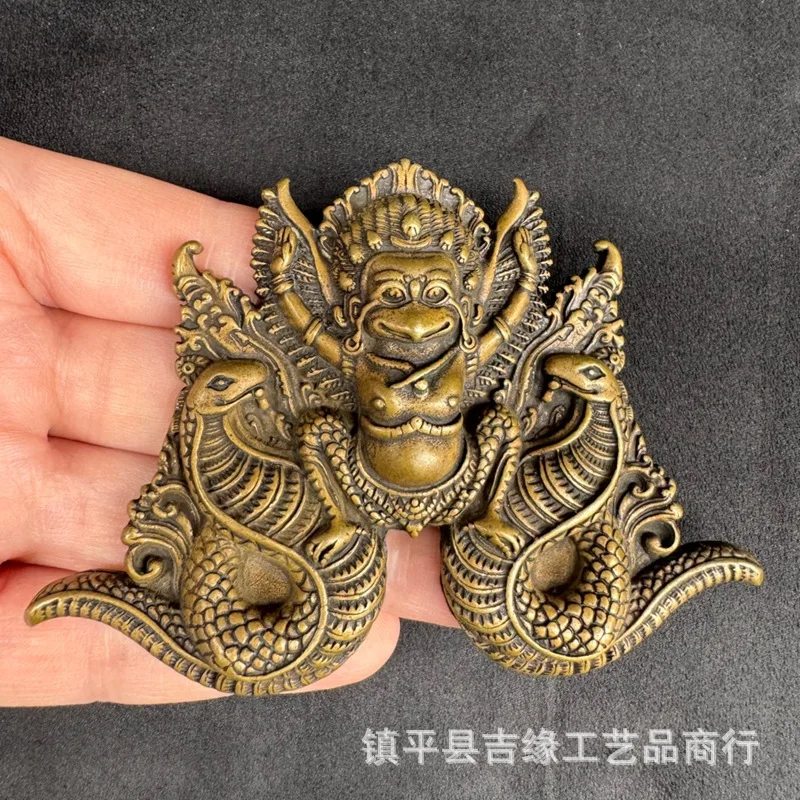Tibetan-style brass armor-decorated big-pelican ornamental accessory