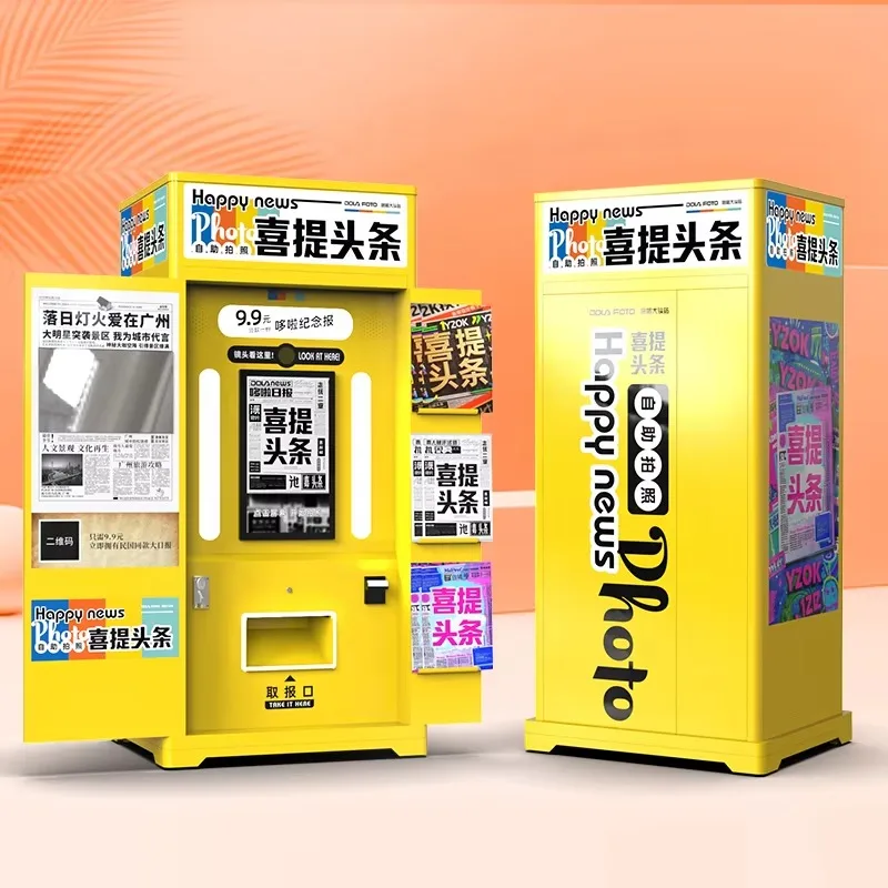 Customized magic mirror photo booth enclosed dslr selfie kiosk with built‑in printer for wedding event rental business operators
