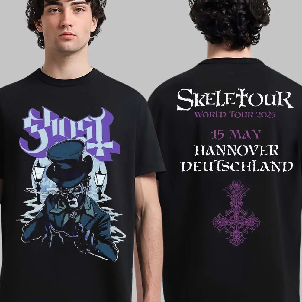 

Ghost Band Heavy Metal Rock Style Print T-shirt Oversized Street Hip-hop Men's Tee Trendy Vintage Graphic T-shirts Fan Gifts