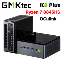 GMKtec K8 Plus Ryzen7 8845HS Mini PC Windows 11 Pro DDR5 128GB 5600MHz PCIe4.0 4TB NVMe SSD Wifi 6 BT5.2 Desktop Gaming Computer