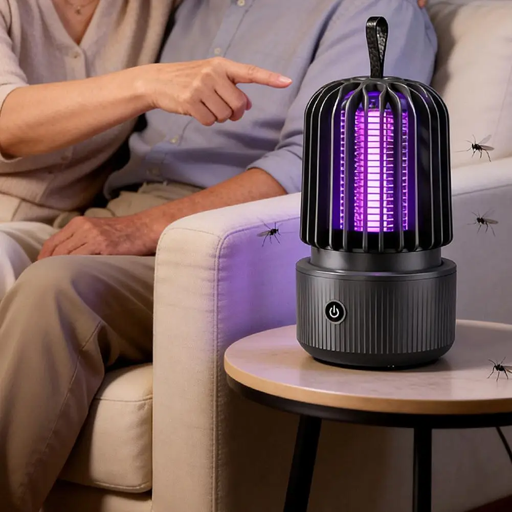 

Portable Mosquito Killer Lamp Electric Bug Zapper Blue UV Light 2-in-1 Rechargeable Insect Trap for Home And Outdoor