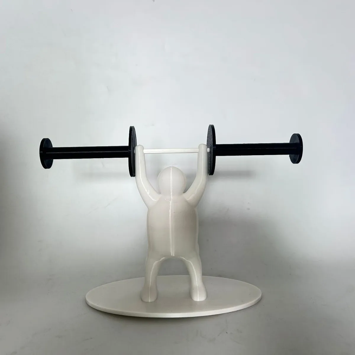 Interessanter Toilettenpapierhalter mit Gewichtheber-Motiv – Badezimmerdekoration im Fitness-Stil, lustiges Wohndekor-Geschenk für Fitness-Liebhaber – Detail 14