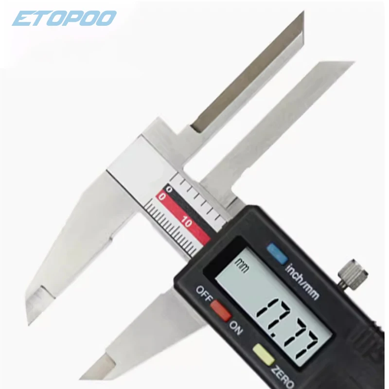 Imagem -04 - Pinça Vernier Display Digital Garra Superior Diâmetro Interno Estendido Furo Profundo Medição de Furo Interno 0150 mm