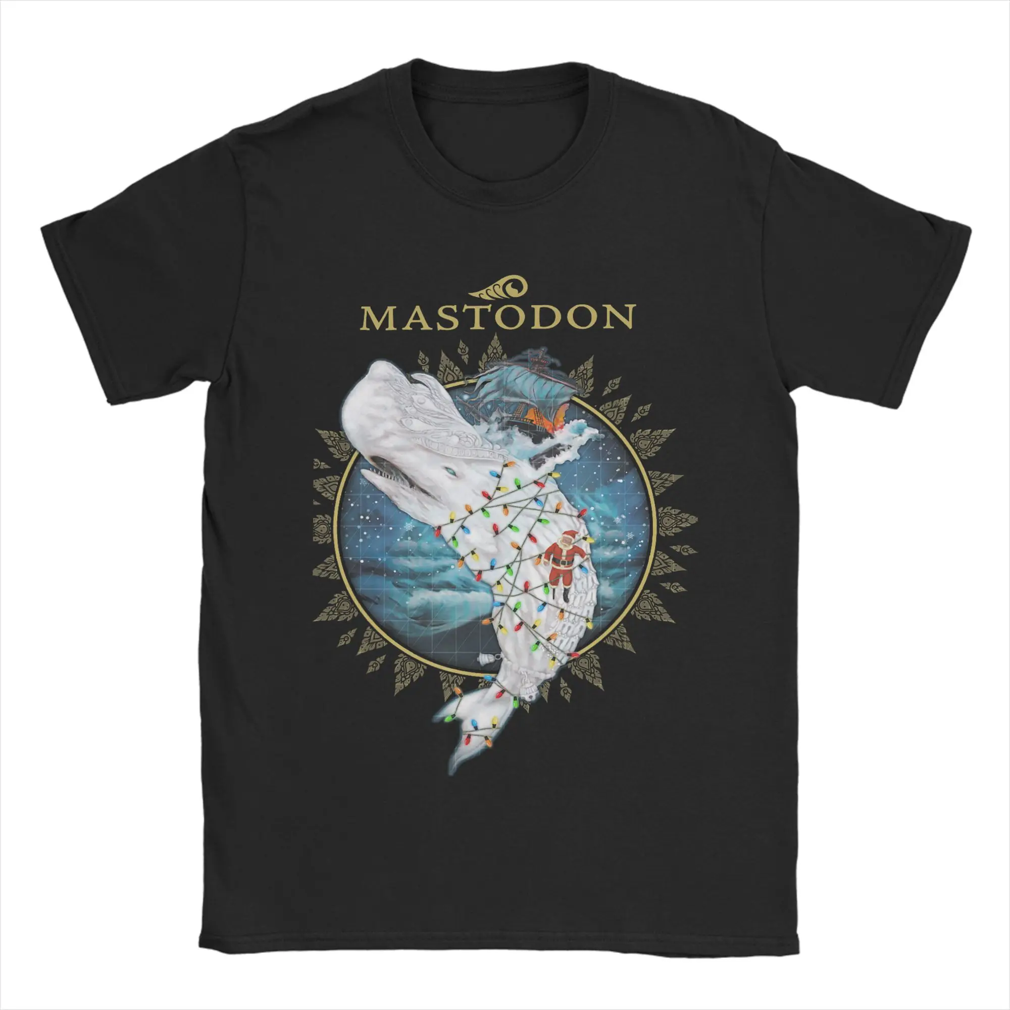 Mastodon Leviathan Holiday T Shirt Men Cotton Funny T-Shirt O Neck  Tee Shirt Short Sleeve Clothing Plus Size