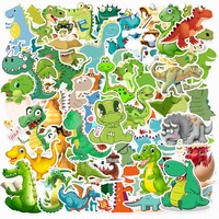 50pcs Dinosaur Cute Children Stickers Suitcase Water Cup Stationery Mobile Phone Scooter Laptop Refrigerator Decorative Stickers