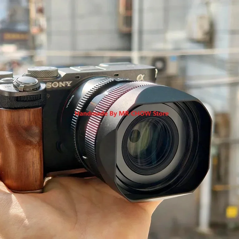 Diseño para Sigma 35mm F2 DG DN 50mm F2 DG DN parasol cuadrado de bayoneta de Metal con tapa de capó gratis