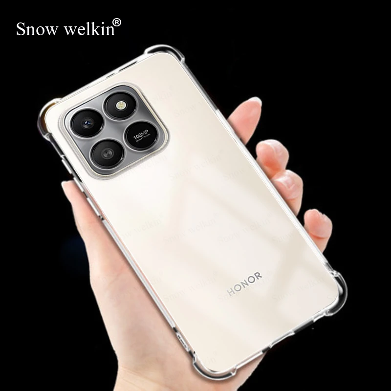 ل Honor X9D 5G وسادة هوائية مقاومة للصدمات حماية كاملة من البولي يوريثان حافظة ناعمة لهاتف Honor X7D 5G 4G غطاء حماية كابا Fundas Coque