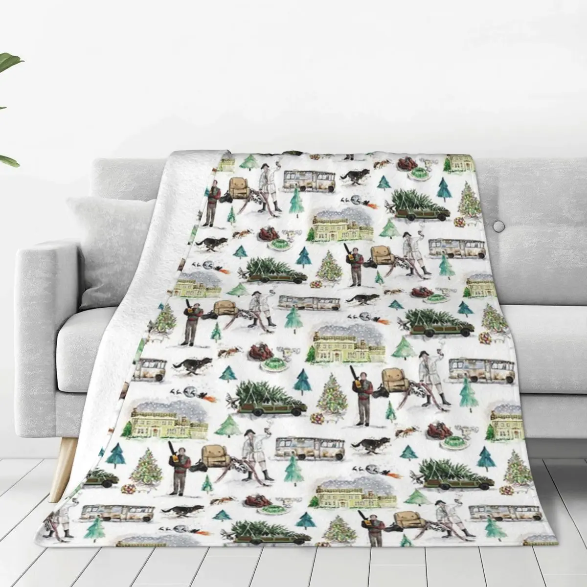 Lampoons Christmas Blanket Flannel Breathable Sofa Throw Blankets For Couch Bedding Travel Throws Bedspread Quilt