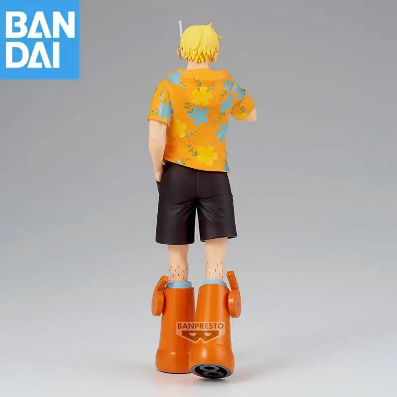 En Stock genuino Bandai Namco Banpresto One Piece Sanji The Ver Egghead Pvc coleccionista adorno de escritorio figura modelo juguete para regalo