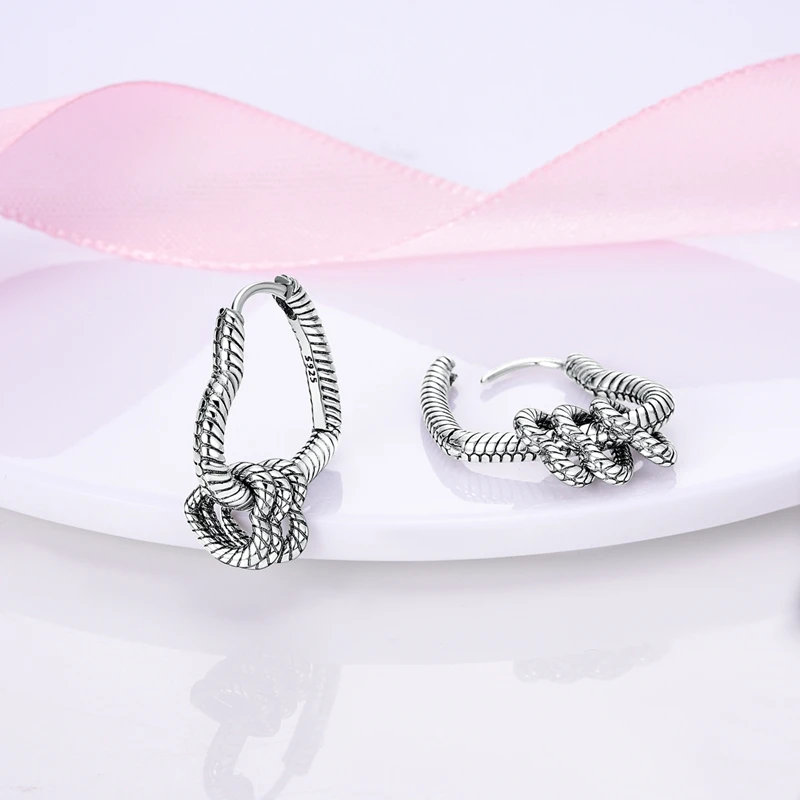Echte Liebesfeder-Ohrringe aus 925er Sterlingsilber, passend für Original-Charms, Creolen für Damen und Mädchen, Ohrstecker, edler Schmuck, Geschenke – Detail 39