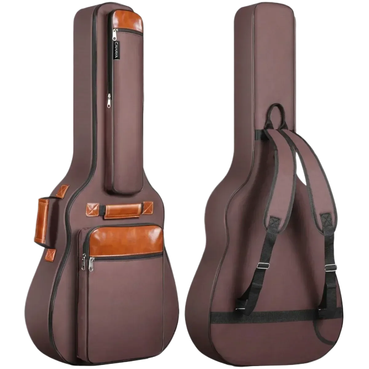 Funda para Guitarra Acústica de 41 Pulgadas, Acolchado de Algodón de 10 mm, Impermeable, de Nailon Oxford, con Doble Correa, Estilo Mochila