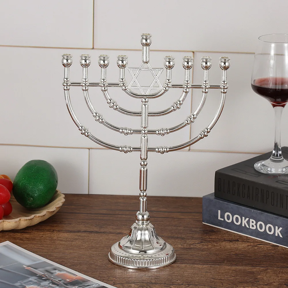 Nordic romantic candlelight dinner props, table decorations, Hanukkah modern simple light luxury candle holder ornaments
