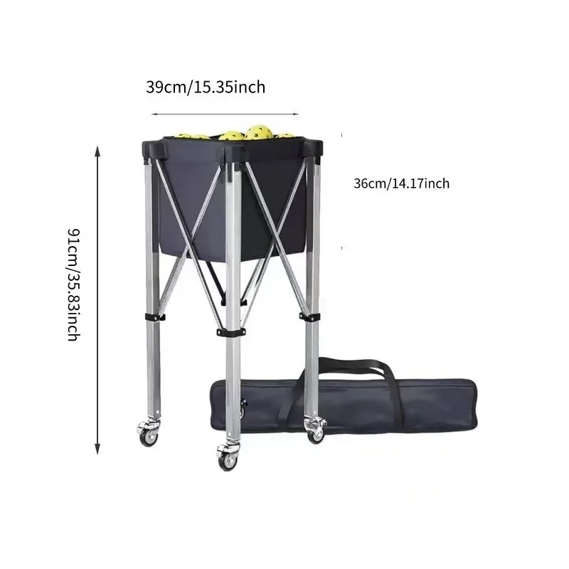 Folding Tennis Frame Aluminum Alloy Tennis Cart Cart Mobile Portable