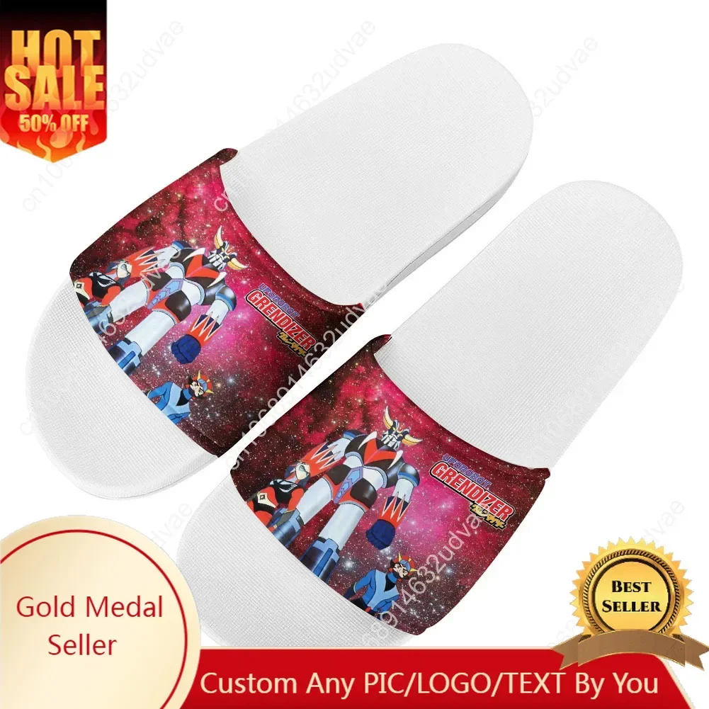 UFO Robot Grendizer Slippers Home Bathroom Sandals Water Shoes Men Women Teenagers Indoor Poor Sandal Customized Summer Slipper