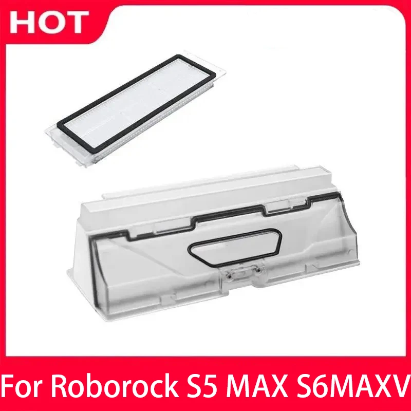 Roborock S5 MAX S6 MaxV PURE Neue Staubbox Staubsauger Roboterteile Roboter Mülleimer Box mit Filterzubehör