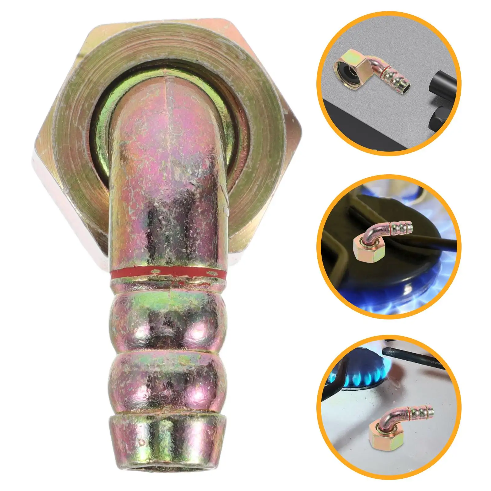 Gas Stove Pipe Joint Adapter For Gas Cooker Gas Hose Connector Kitchen Stove Pipe Adaptor Propane Hose Fitting Gas Tank Adapters