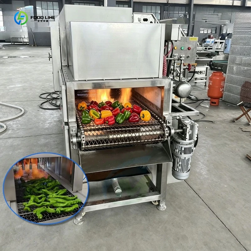 Professional Chili Skin Removal Machine for Food Industry Full-Automatic Pig's Trotters Singeing Machine FL Customized