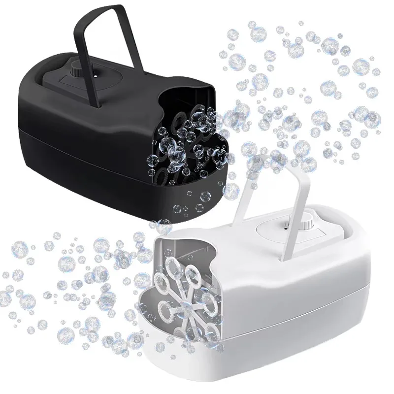 

Portable Automatic Bubble Machine Children's Electric Travel Toys Outdoor Party Level 2 Speed Plastic Manufacturing