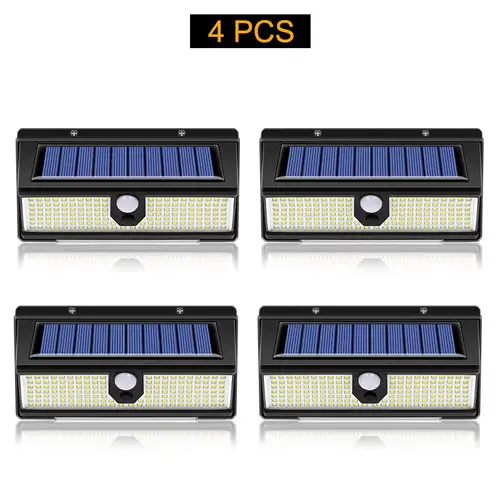 190led Solar Led Light Outdoor Garden Decoration Wall Lamp With 4 Mode IP65 Waterproof Solar Motion Sensor Light For Yard Door - Image 7