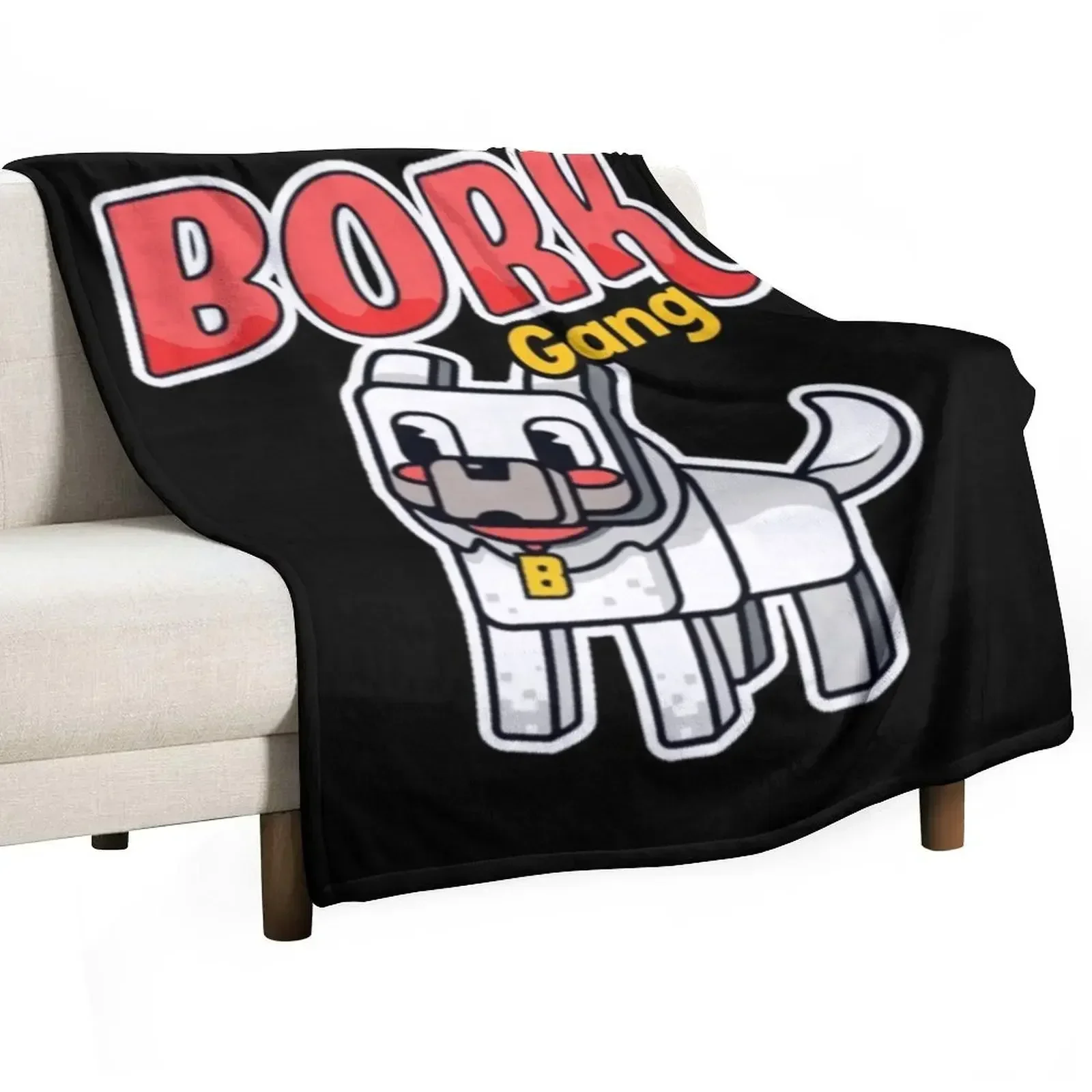 

Slogo Bork Gang Throw Blanket Blankets For Sofas valentine gift ideas Decorative Sofa Blankets