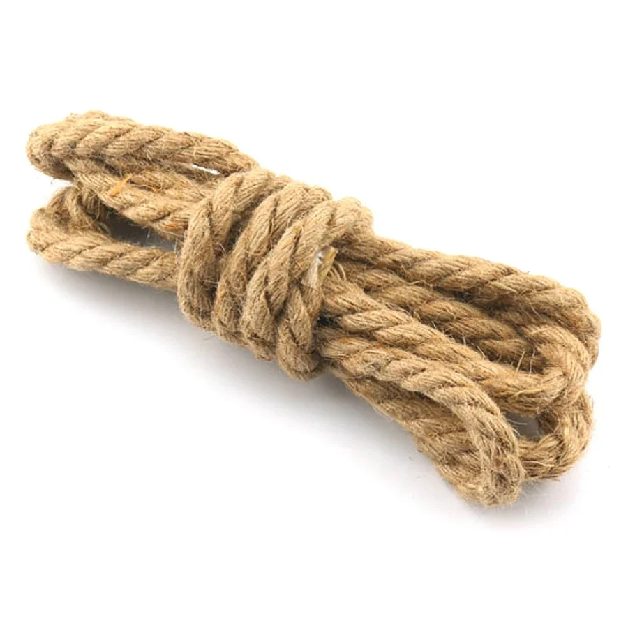 

0.55 Inch 14mm Natural Jute Hemp Rope Cord Retro Style Braided Rope DIY Craft