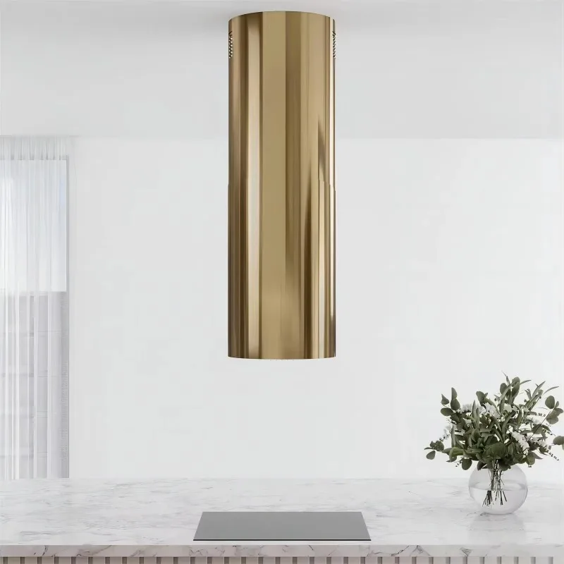 

Round island for cooking utensils Range hood Silent Exhaust Column Ceiling Ceiling Top Chimney