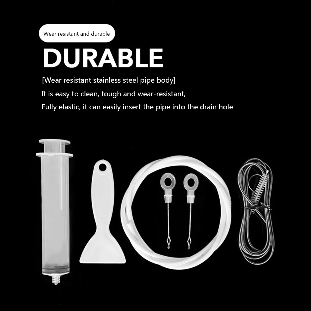 100cm/150cm Fridge Hole Cleaner Brush Household Portable Drain Hose Clean Brush Smell Remover Accessories Solve Blockage Problem