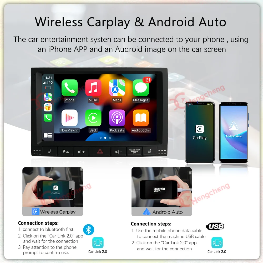 9.0inch For Volkswagen Touareg GP 2002-2010 Car Multimedia Video Player GPS Navigation Radio Android13 Carplay Auto 4G 360Camera