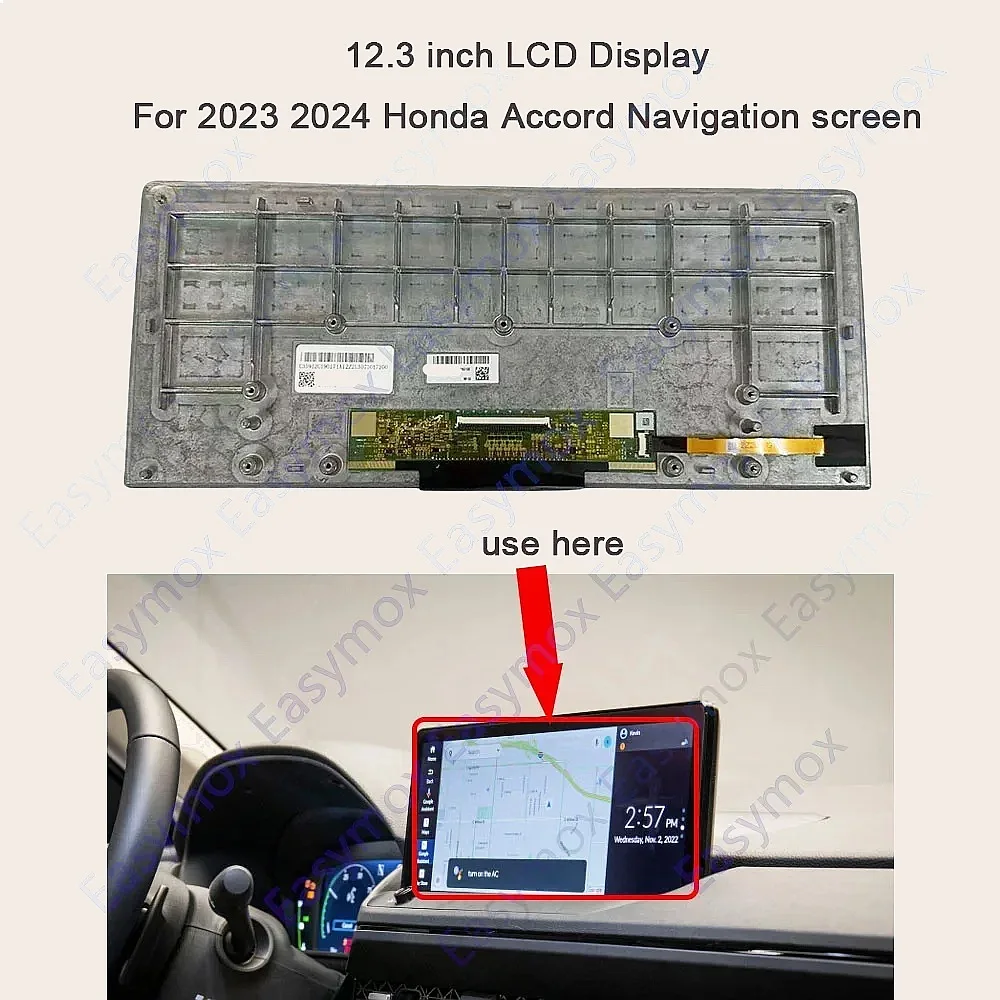 8A700-30A-A21 Touch Screen Media Navigation LCD Display for Honda Accord Hybrid Sport/EX-L/Sport-L/Touring 2023 2024