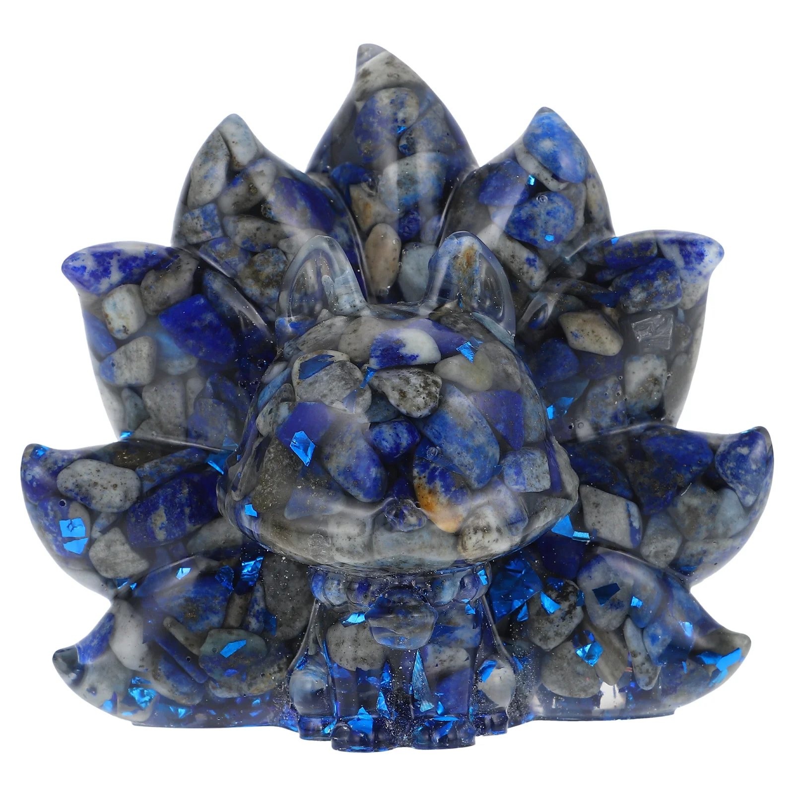 

Resin Nine-Tailed Fox Shape Decoration Creative Desktop Ornament for Home Office Delicate Resin Home Decor