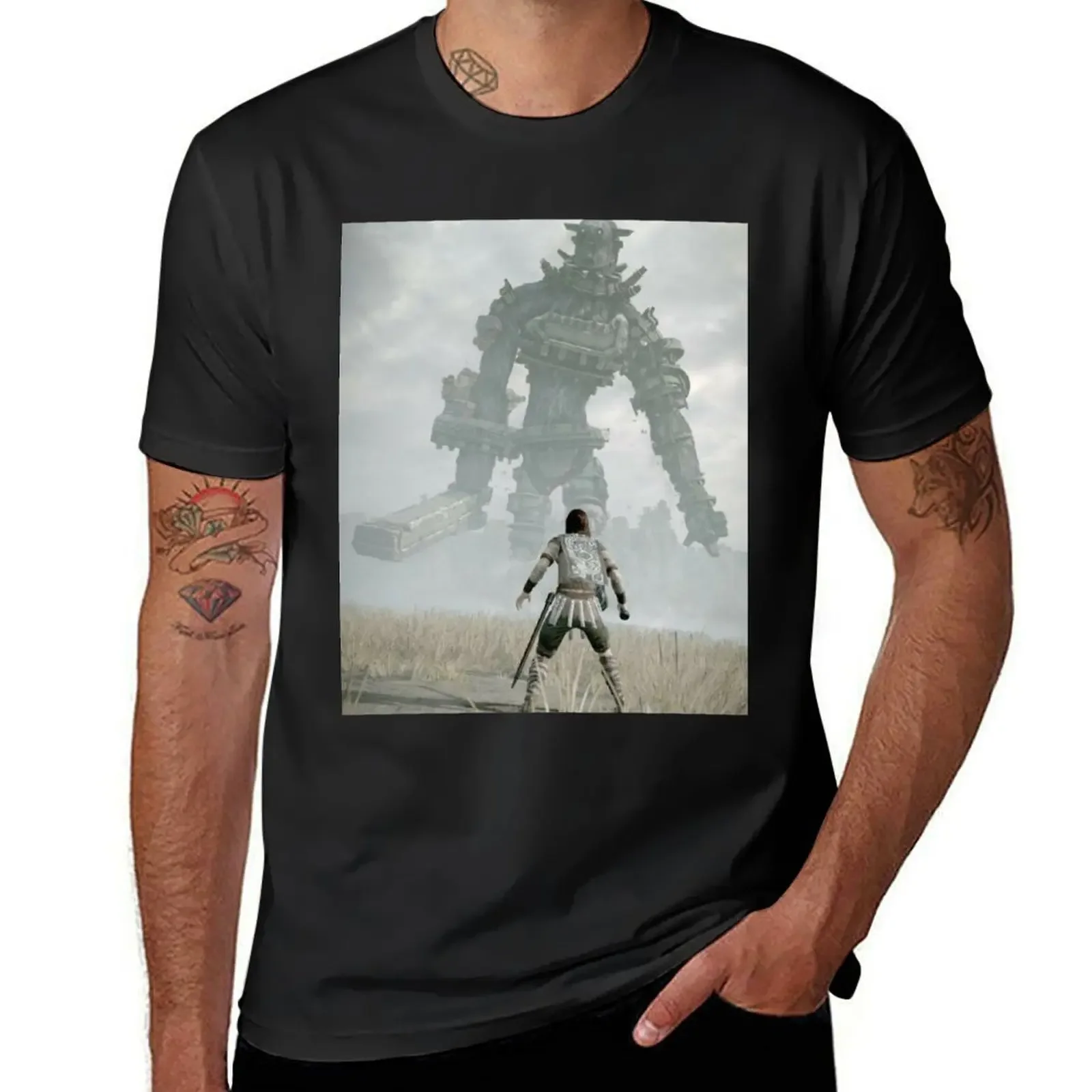 

shadow of colossus T-Shirt funny gifts blacks clothes shirts men