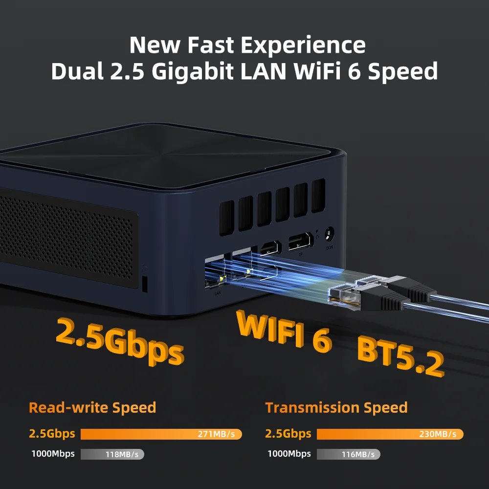 ZXIPC Mini PC AMD Ryzen 7 8745HS R5-6600H R7-7735HS R7-7840HS DDR5