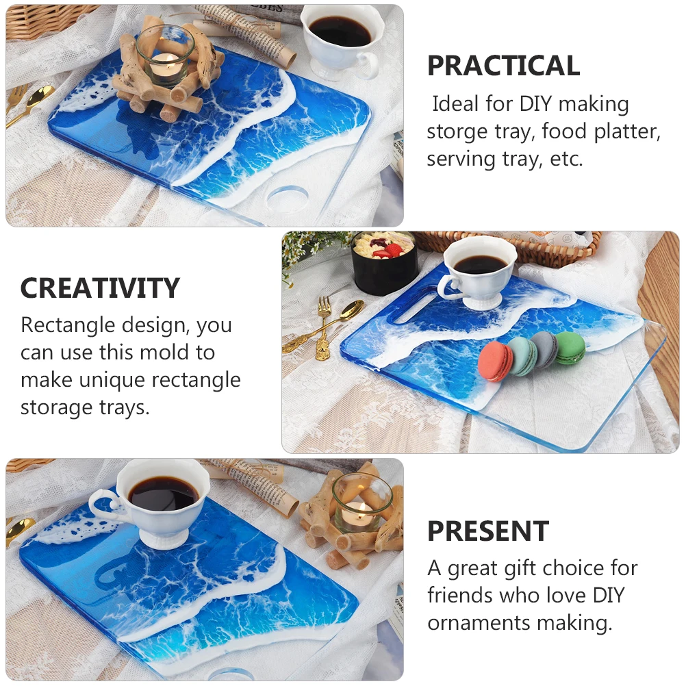 

Crystal Glue Drop Tray Mold Resin Diy Fondant Baking Kitchen Food Tool Trays Decorate