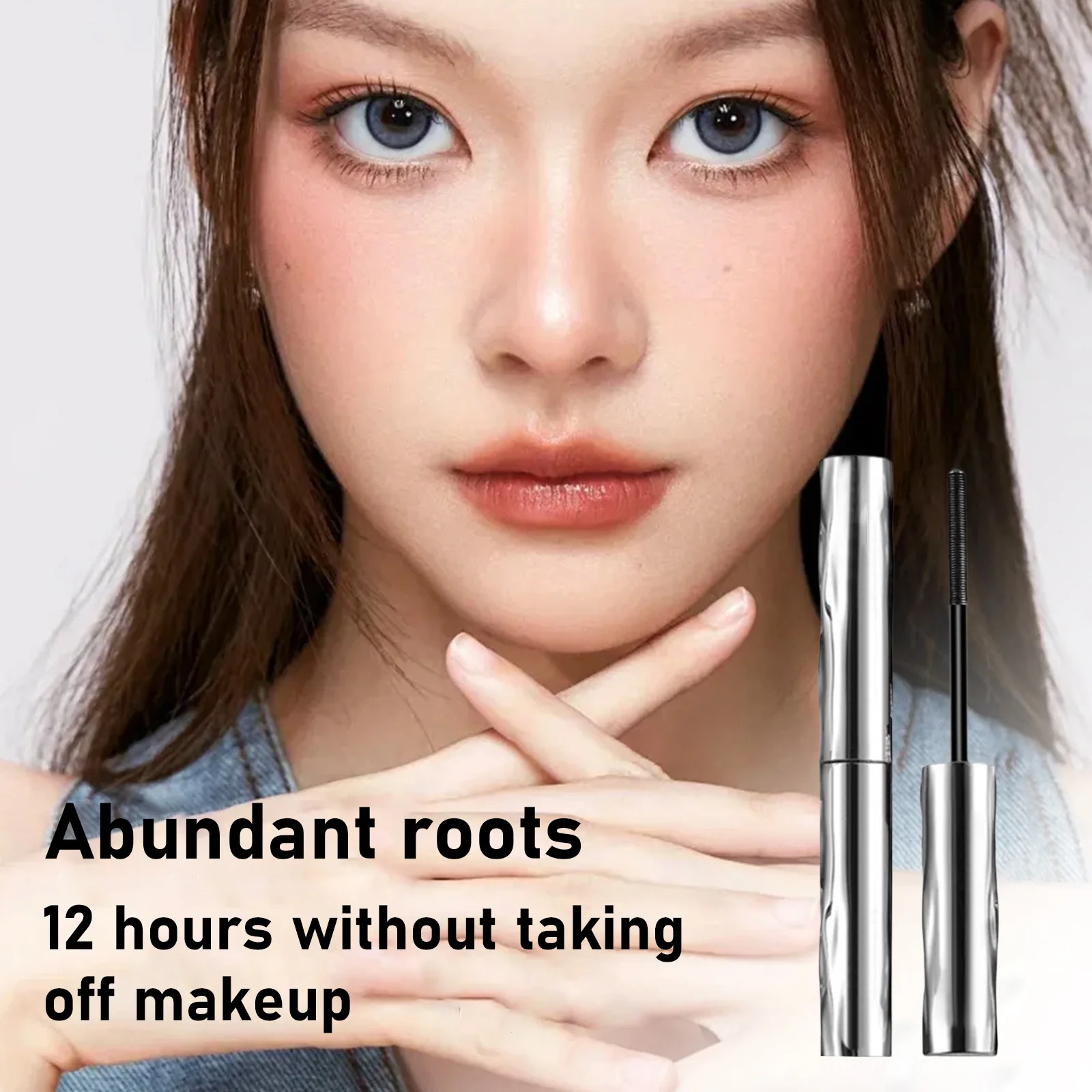 Clump-Free Waterproof Volumizing Mascara – Smudge-Proof Flake-Resistant Formula for Natural Lash Lift & 24H Wear (3.5g)